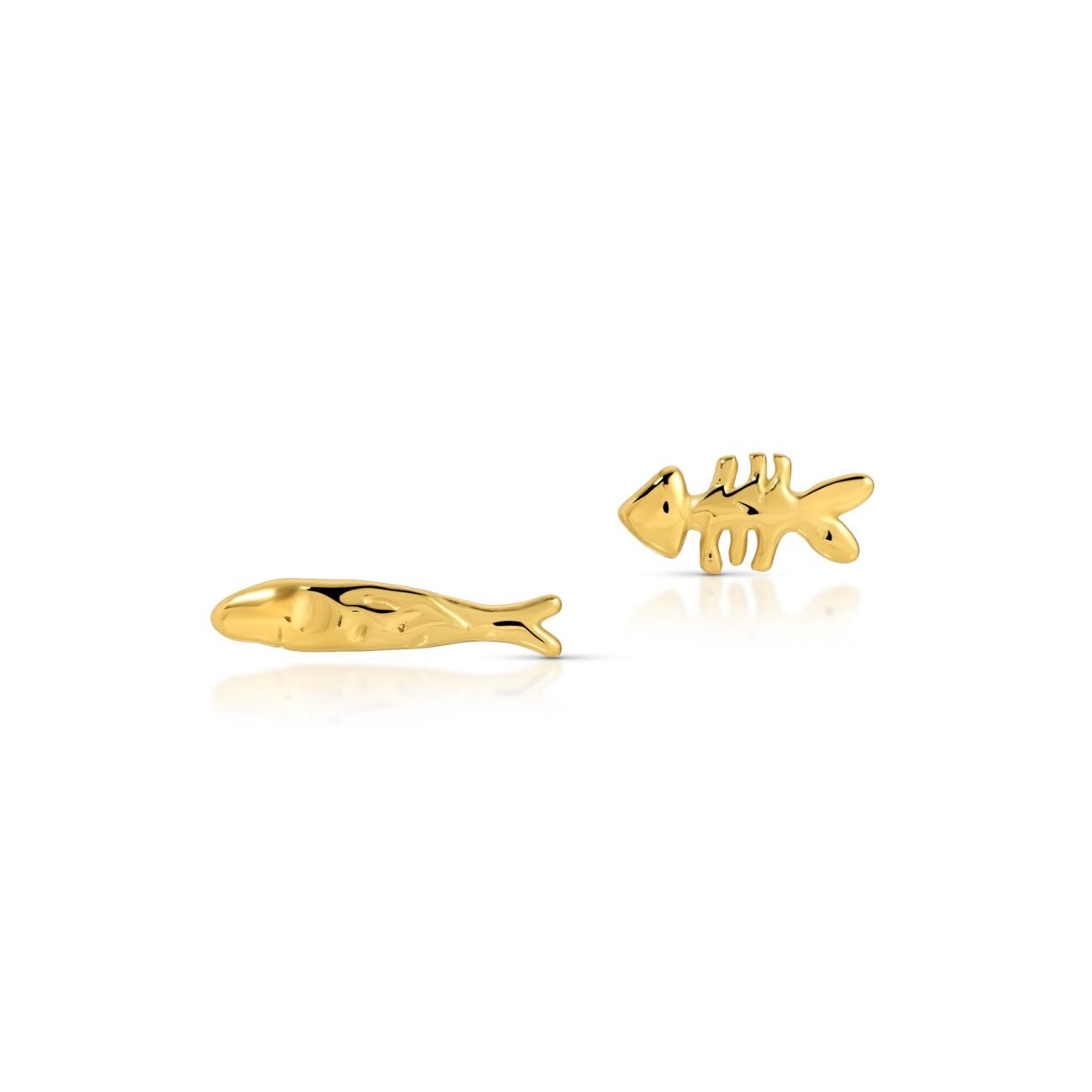 DALILAH FISH STUD EARRINGS